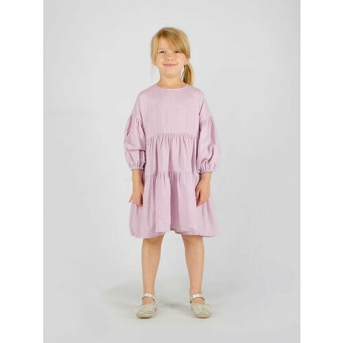 Платье NOLEBIRD, размер 122, розовый, фиолетовый платье nolebird размер 122 розовый фуксия