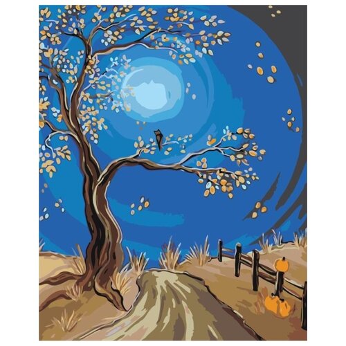 Картина по номерам Ночное дерево, 40x50 см картина по номерам ночное кафе ван гога 40x50 см