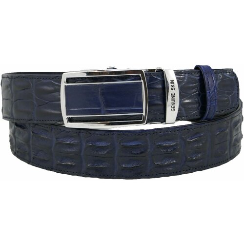 фото Ремень натуральная кожа, синий нет бренда