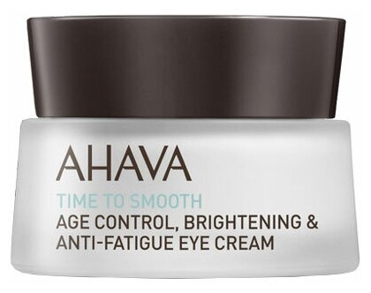 Ahava Time To Smooth Крем для век замедляющий возрастные изменения, придающий сияние и снимающий признаки утомления 15 мл