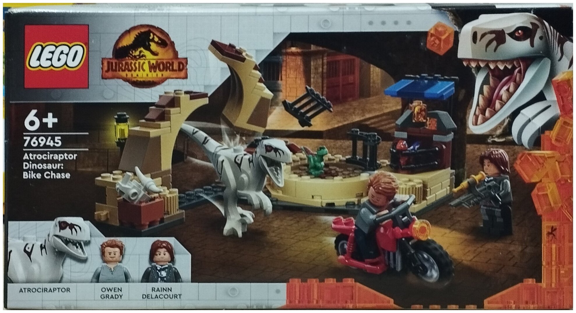 Конструктор LEGO 76945 Jurassic World Atrociraptor (Атроцираптор: погоня на мотоцикле) - фото №14