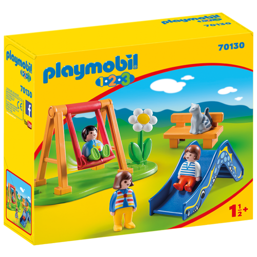фото Набор с элементами конструктора playmobil 1-2-3 70130 детская площадка