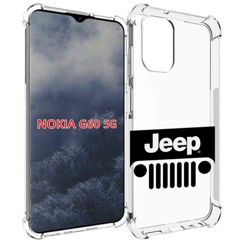 Чехол MyPads jeep-джип-3 мужской для Nokia G60 5G задняя-панель-накладка-бампер