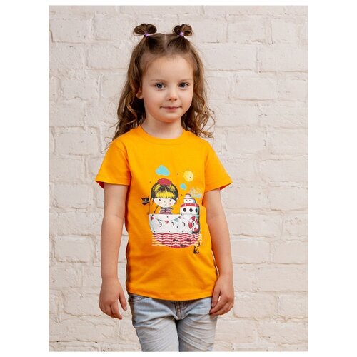 фото Футболка mor размер 92-98, оранжевый