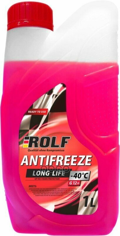 Антифриз Rolf G12+ Red 1Л (Красный) ROLF арт. 70011