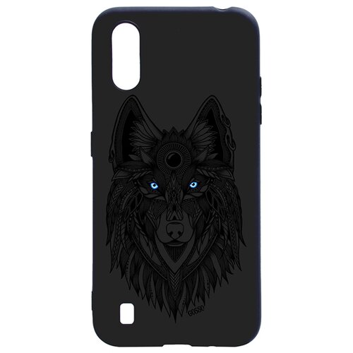 фото Ультратонкая защитная накладка для samsung galaxy a01 с принтом "grand wolf" gosso