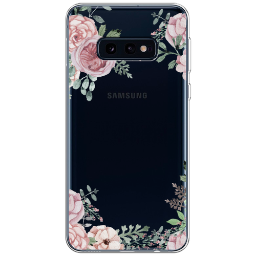 Силиконовый чехол на Samsung Galaxy S10E / Самсунг Галакси S10E Нежные розы акварель, прозрачный силиконовый чехол нежные розы акварель на samsung galaxy s10e самсунг галакси s10e