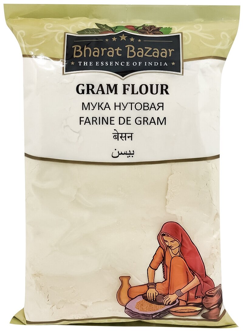 Нутовая мука (chickpea flour) Bharat Bazar | Бхарат Базар 500г