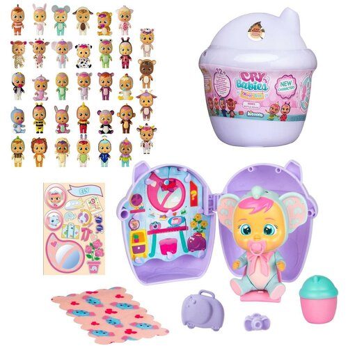 Кукла IMC Toys Cry Babies Magic Tears серия Bottle House Плачущий младенец в комплекте с домиком и аксессуарами (дисплей)