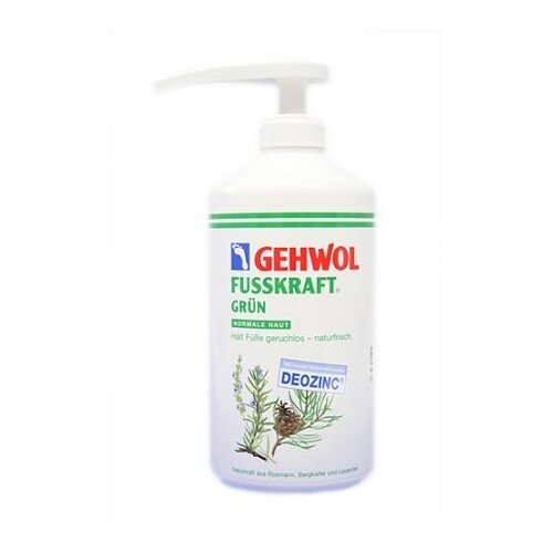 Gehwol Бальзам для ног Fusskraft Green, 500 мл, 1 уп. уход за ногами ps lab крем для ног смягчающий с мочевиной и экстрактом лаванды