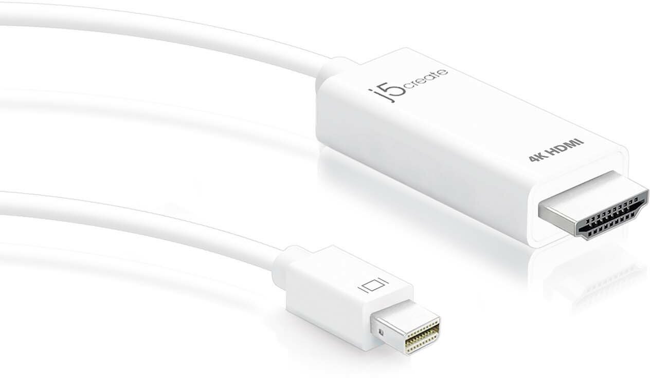 Кабель j5create Mini DisplayPort to 4K HDMI Cable 1.8m