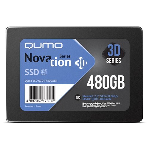 фото Ssd диск qumo novation 3d tlc q3dt-480gaen