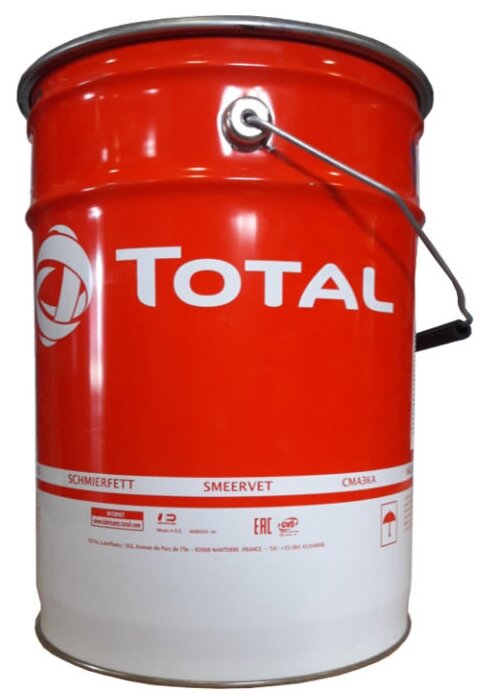 Total1 TOTAL Пластичная литиевая смазка TOTAL MULTIS EP2 (18KG) 140069