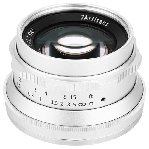 Объектив 7Artisans 35mm F12 X Mount Серебро A803S 1248900₽
