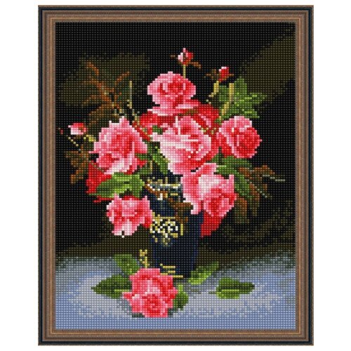 фото Алмазная мозаика "розы на столе", 40х50 см, вангогвомне