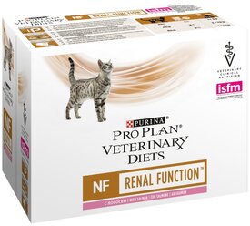 Влажный корм для кошек Pro Plan Veterinary Diets NF при патологии почек, с лососем 10 шт. х 85 г