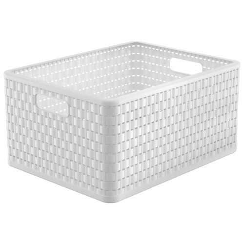 фото Корзина для хранения rotho country a4 plus 28 л 43,0*33,0*21,5 белый