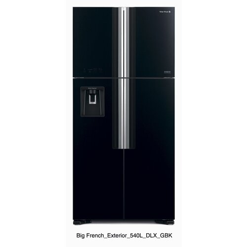 Холодильник Hitachi R-W660PUC7X GBK черное стекло двухкамерный 13094700₽