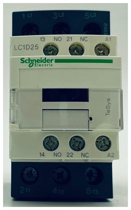 Контактор Schneider Electric TeSys Deco LC1D25M7, 3P, 25A, НЗ+но, 220VAC, 50-60Гц - фотография № 3