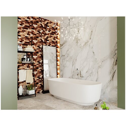 Валл 50x100. 1 Настенная плитка из дерева на самоклейке