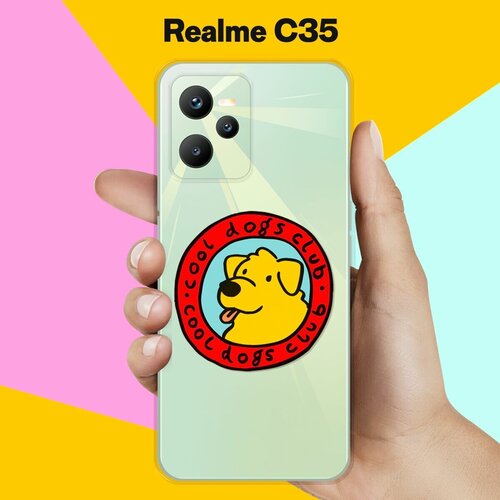 Силиконовый чехол на realme C35 Клуб любителей собак / для Реалми Ц35 силиконовый чехол на realme x3 клуб любителей собак для реалми икс 3