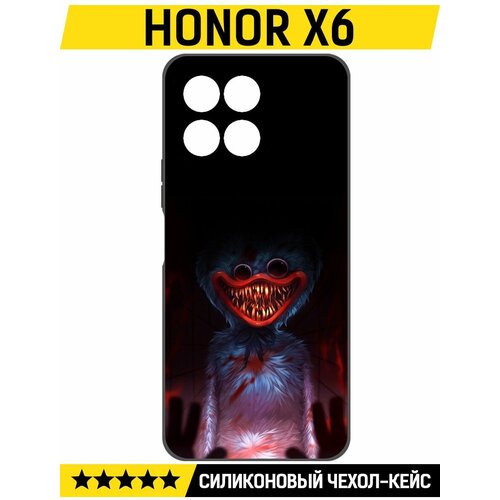 Чехол-накладка Krutoff Soft Case Атака Хаги Ваги для Honor X6 черный чехол накладка krutoff soft case атака хаги ваги для honor x9a черный