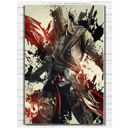 Картина по номерам на холсте игра Assassin's Creed 3 - 11495 В 60x40