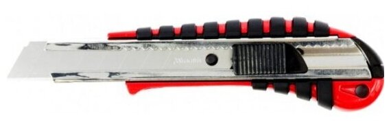 Нож Matrix 78938, 18 мм выдвижное лезвие металлическая направляющая эргоном. двухкомпонентная рукоятка