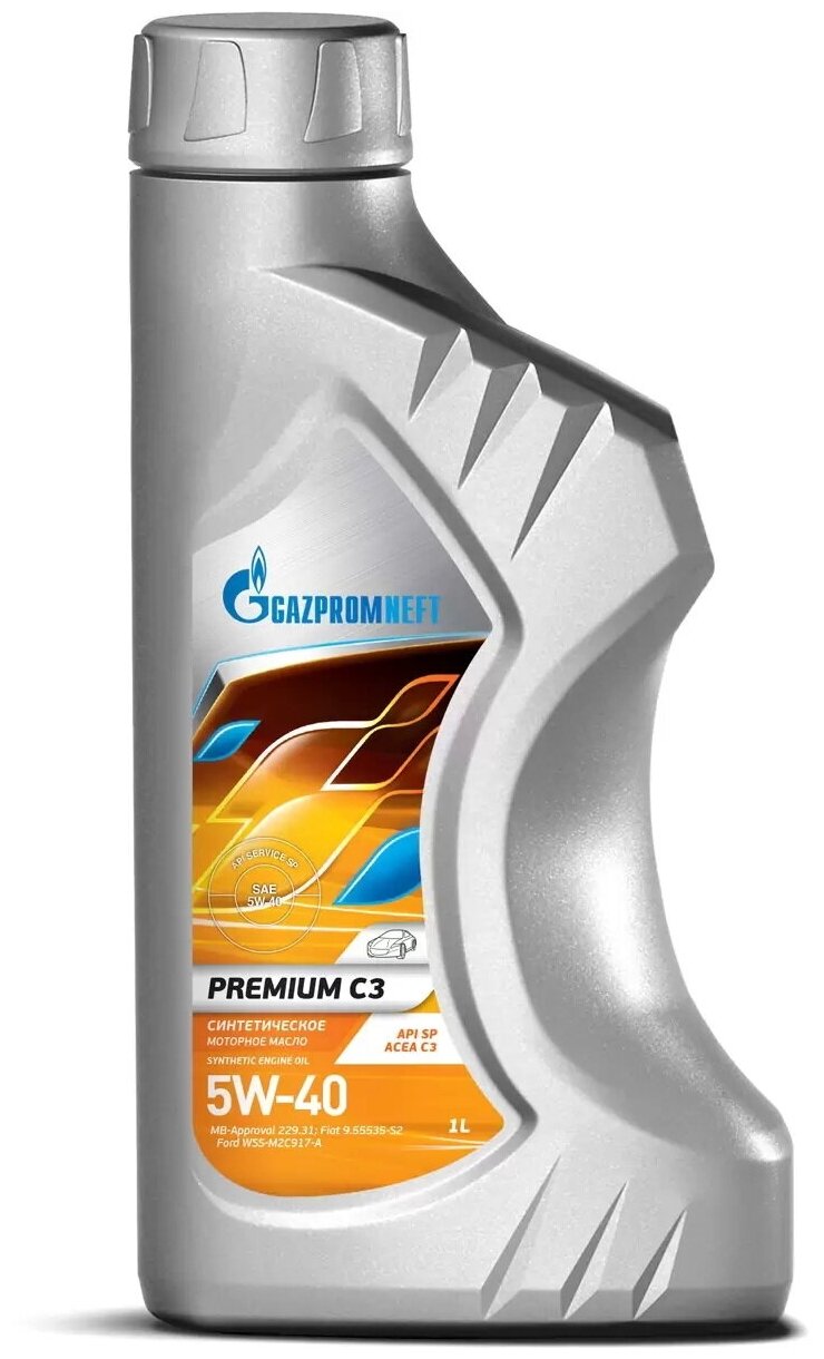 Gazpromneft Premium С3 (Классификация SAE:5W-40, Упаковка:1л)