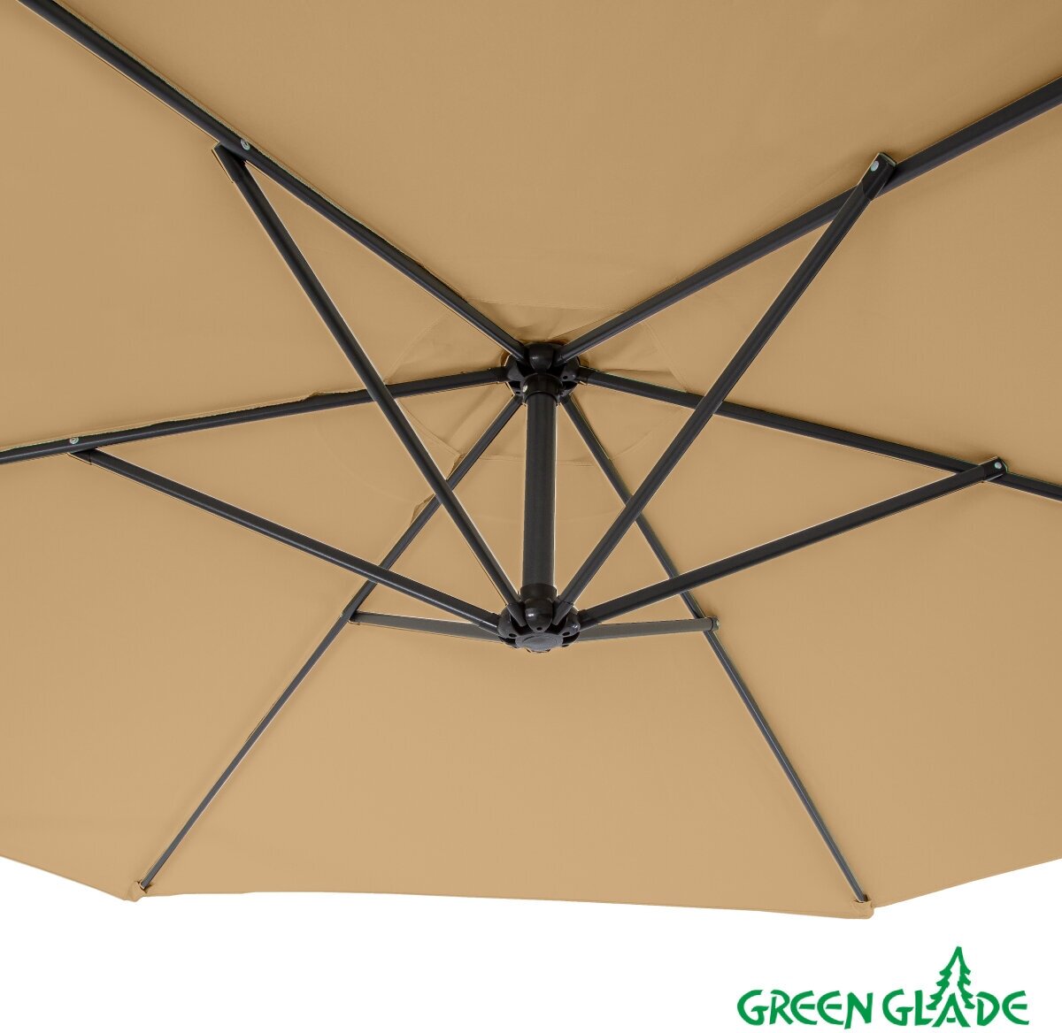 Зонт садовый Green Glade 6003 светло-коричневый - фотография № 12