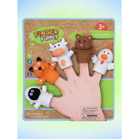 Игрушка детская "Театр на пальчиках домашние животные" 5 персонажей в наборе