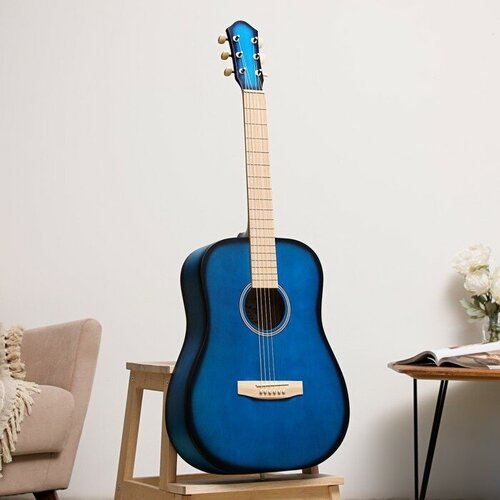 Амистар Акустическая гитара Амистар н-513 6 струнная, менз.650мм , художественная отделка, синяя