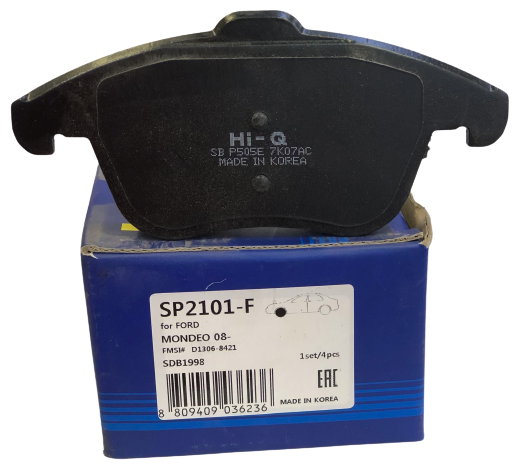 Дисковые тормозные колодки передние SANGSIN BRAKE SP2101F (4 шт.)