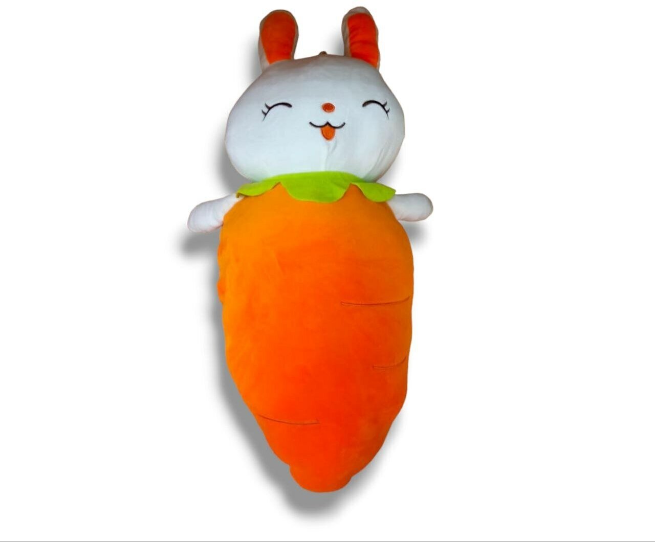 Мягкая игрушка подушка Кролик морковка 60 см