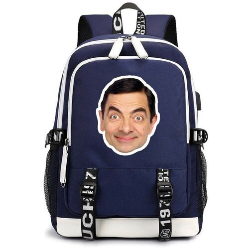 Рюкзак Мистер Бин (Mr. Bean) синий с USB-портом №3