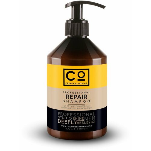 Восстанавливающий шампунь CO PROFESSIONAL Repair Shampoo, 500 мл шампунь для тонких волос co professional thin wire shampoo 400 мл