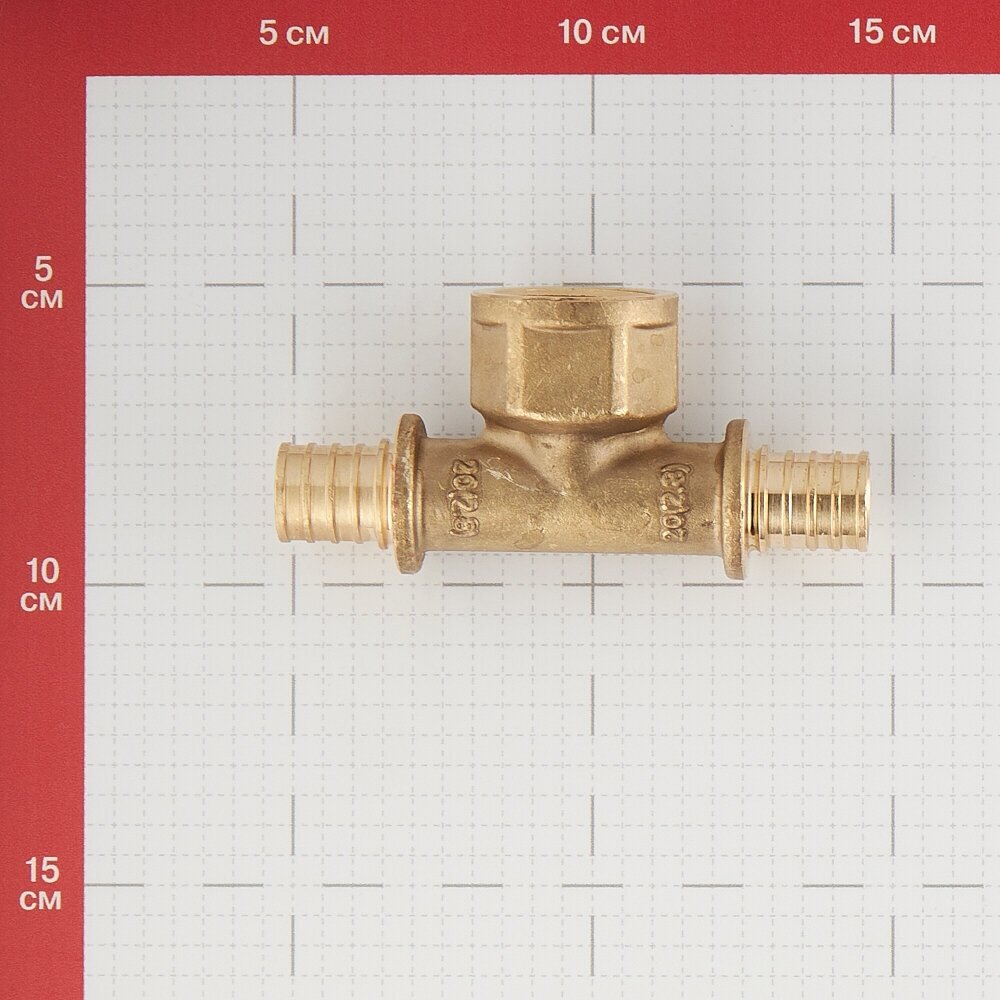 Тройник STOUT SFA-0028-002034 20x3/4"x20 аксиальное