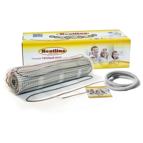 Нагревательный мат, Heatline, MS-600-4.0, 4 м2, 800х50 см греющий кабель heatline hl 600 4 0 4 м2 800х50 см