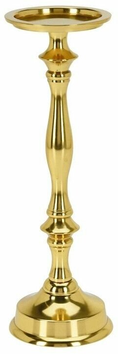 Канделябр брилларе, для свечи-столбика, золотой, 31 см, Koopman International A06931930