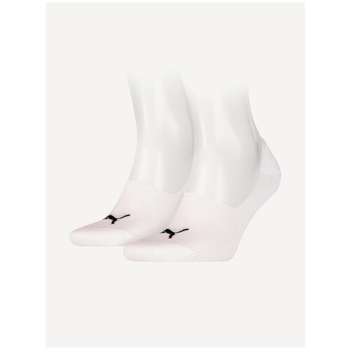 Носки PUMA Footie, 2 пары, размер 43-46, белый