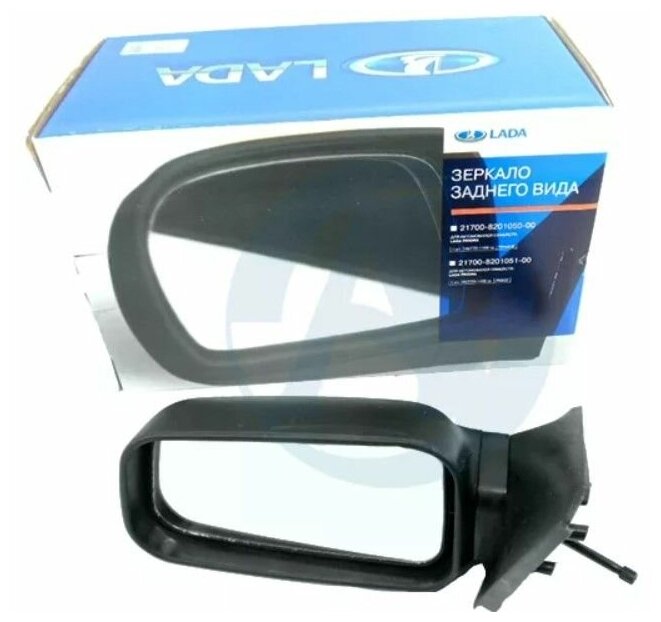 фото Зеркало боковое 2110 левое (ориг.) мех. белое