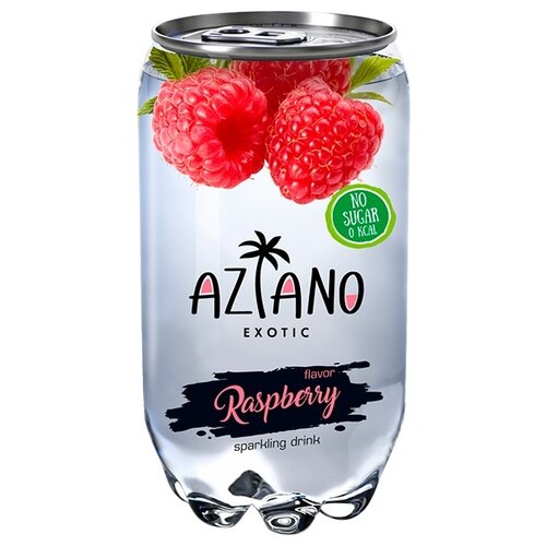 Газированный напиток Aziano Raspberry, 0.35 л