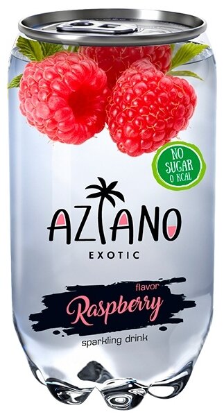 Газированный напиток Aziano Raspberry