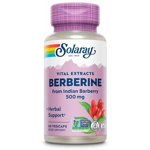 Купить Берберин (Berberine) Solaray, 500 мг, 60 капсул вегетарианских