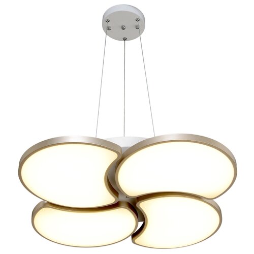 фото Люстра светодиодная Максисвет Панель 2-7310-4-WH+GL Y LED, LED, 48 Вт