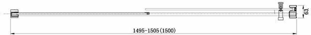 Душевая дверь Aquanet Delta NPE6121 150х200