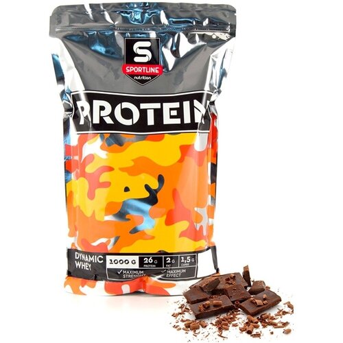Протеин Sportline Nutrition Dynamic Whey Protein, 1000 гр., шоколад