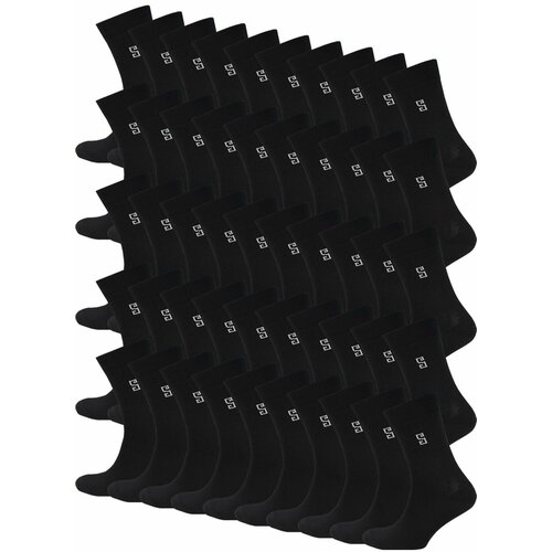 фото Носки status, комплект, 50 пар, размер 25, черный с узором