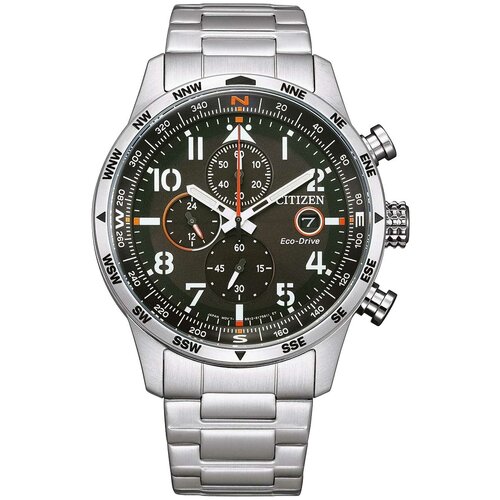 Наручные часы CITIZEN Eco-Drive CA0790-83E, черный, коричневый