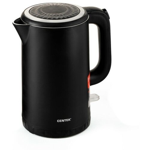 Чайник электрический Centek CT-0020 пластик бесшовная колба металл 17 л 2200 Вт черный 502000₽